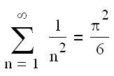 ряд с общим членом 1/n^2